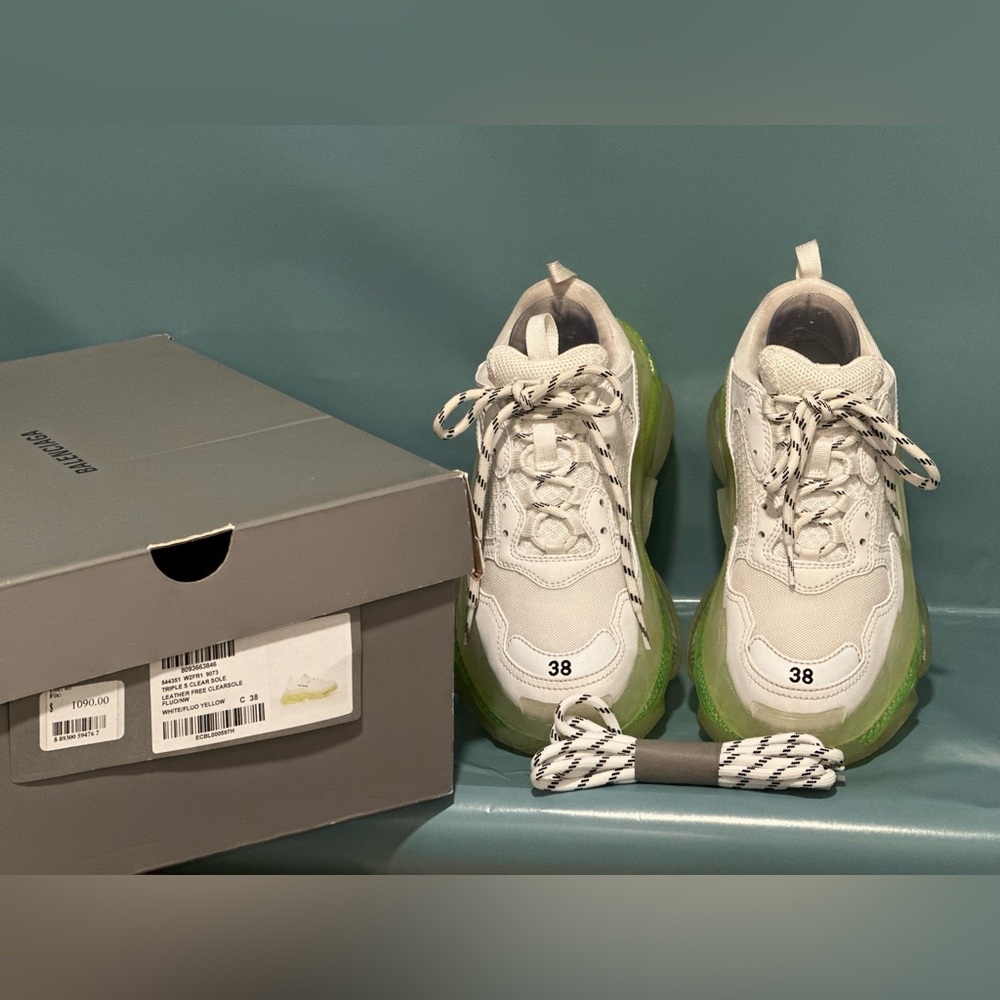 Balenciaga Triple S 'Clear Sole' Low Top Chunky Sneakers